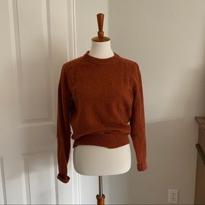 Banana Republic Men Deep Orange Wool Sweater Sml.